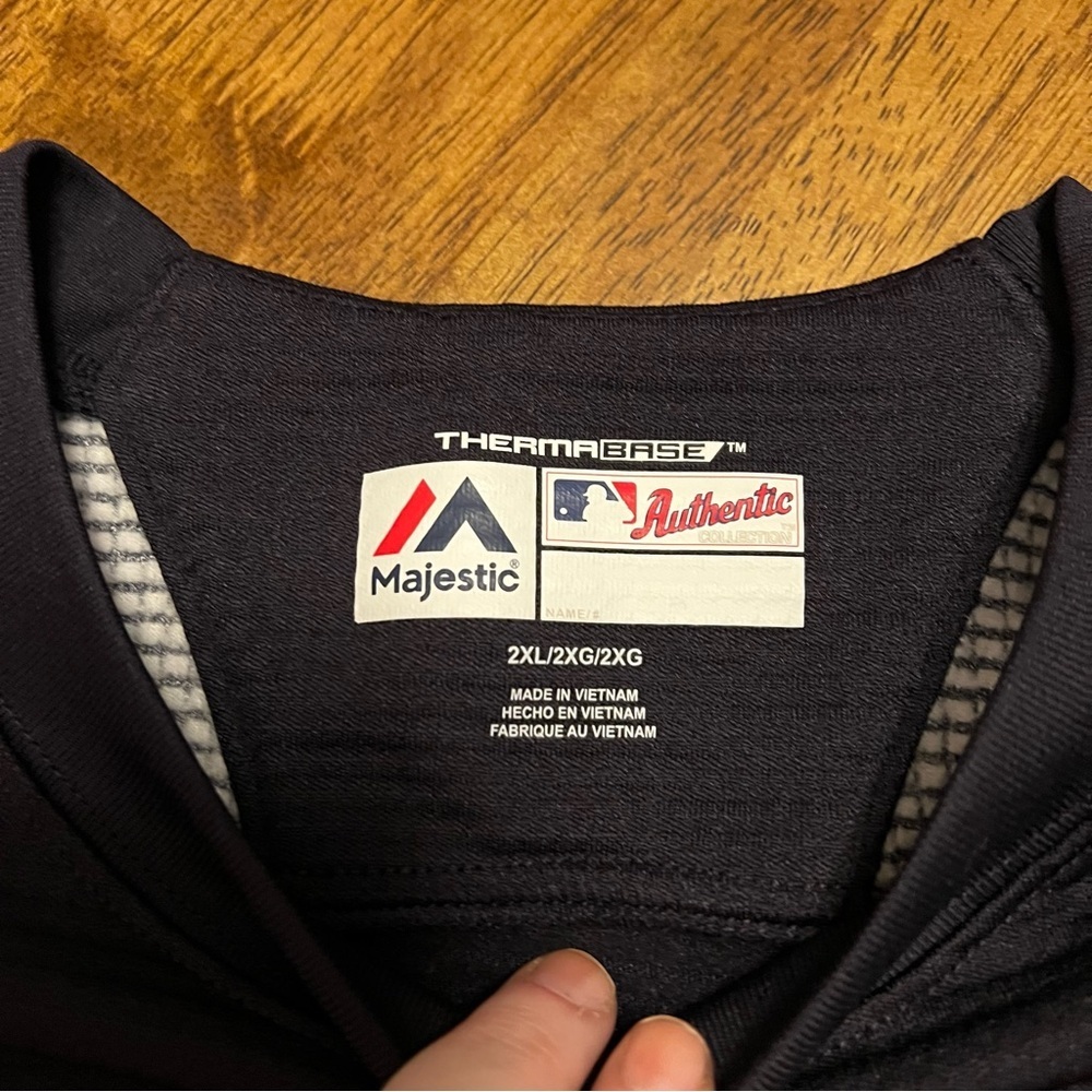 Majestic MLB Authentic ThermaBase New York Yankees Pullover On-Field Tech 2XL - Picture 5 of 15